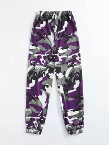 Mulvari Camo Elastic Waist Joggers - Multicolor - View 3