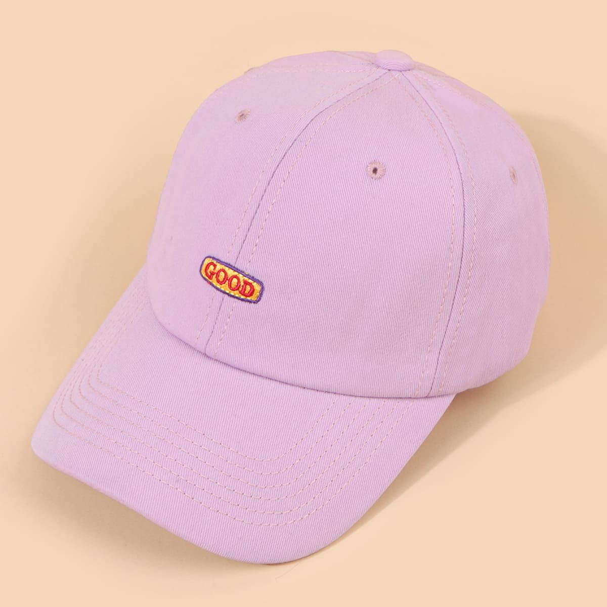 

Letter Embroidery Baseball Cap, Purple
