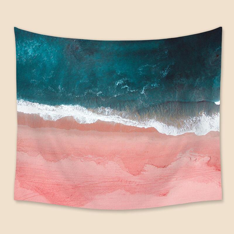 

Beach Print Tapestry, Multicolor