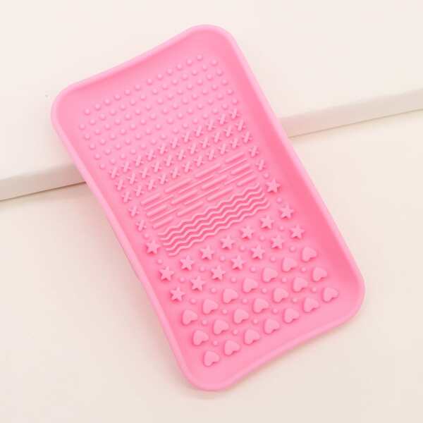 

1pc Makeup Brush Cleaning Tool, Pink