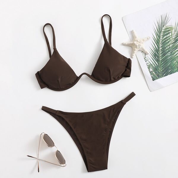 

Бикини, Шоколадно-коричневый