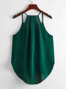 SHEIN LUNE Parte superior tipo cami con envolvente y dobladillo curvo talla grande