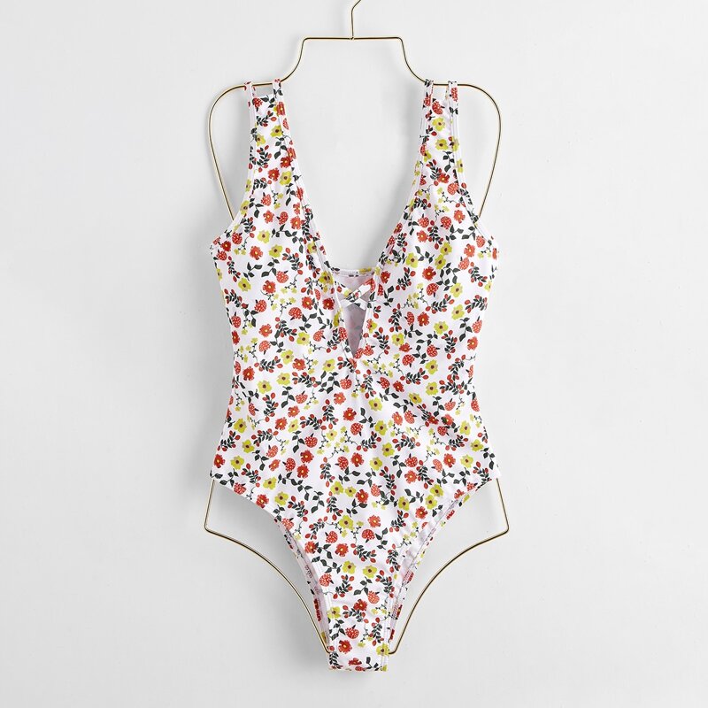

Ditsy Flower One Piece Swimsuit, Multicolor