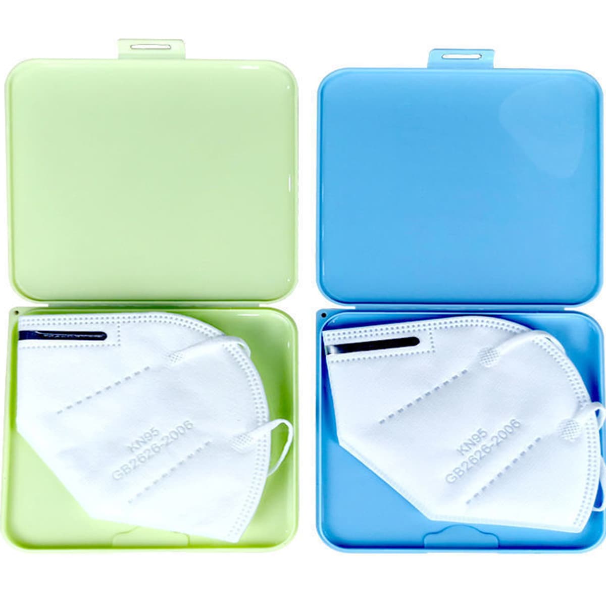

1pc Plain Random Face Cover Storage Box, Multicolor