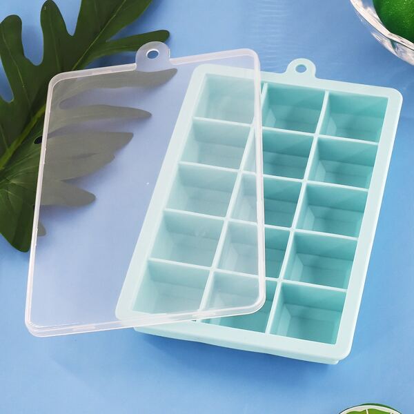 

1pc Silicone Ice Cube Mold, Blue