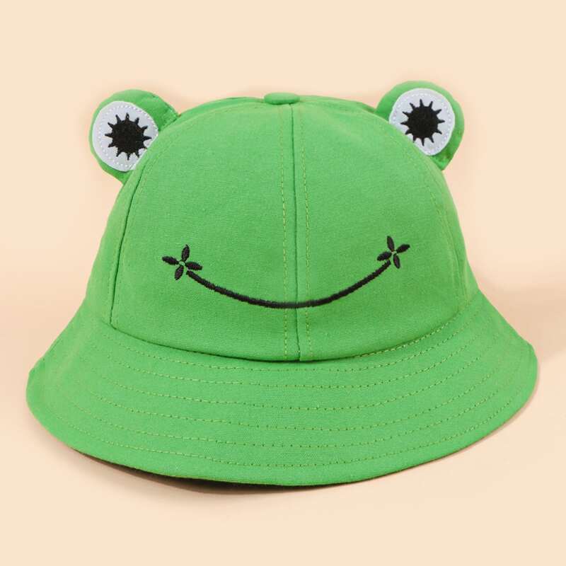 

Cartoon Frog Bucket Hat, Green