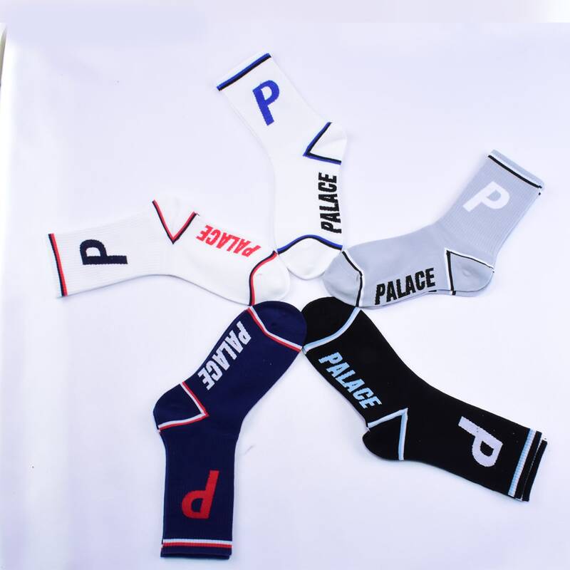 

Guys 5pairs Letter Graphic Crew Socks, Multicolor