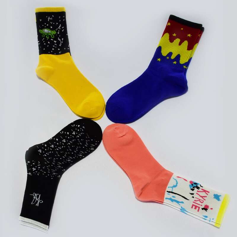 

Guys 4pairs Colorblock Crew Socks, Multicolor