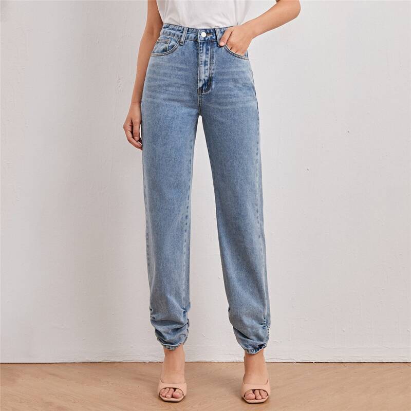

Slant Pocket Jogger Jeans, Medium wash