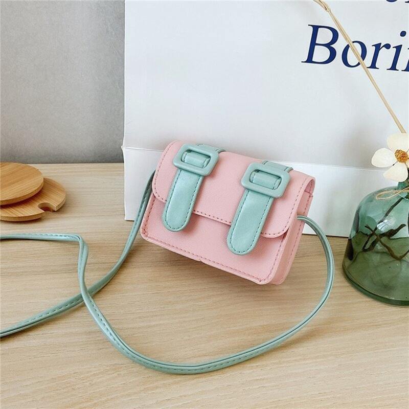 

Colorblock Buckle Mini Crossbody Bag, Multicolor