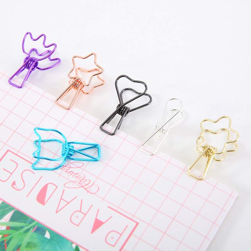 

6pcs Random Cartoon Metal Clip, Multicolor