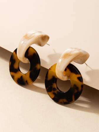 imoli اقراط اكريليك نمط سلحفاة