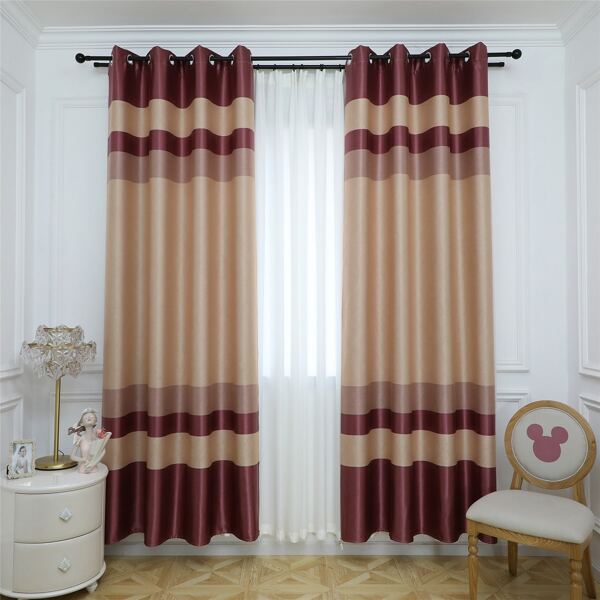 

Color Block Single Panel Curtain, Multicolor