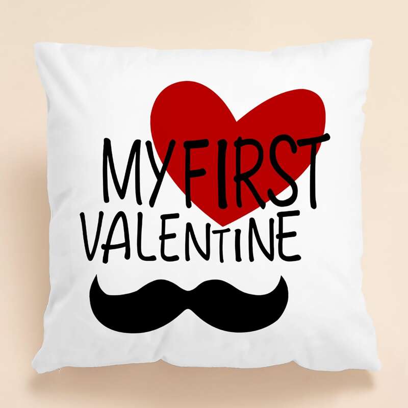 

Valentine's Day Heart Cushion Cover Without Filler, Multicolor