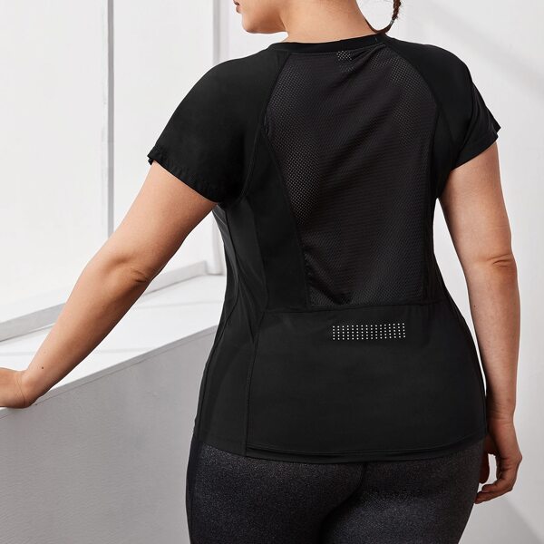 

Plus Raglan Sleeve Sports Top, Black