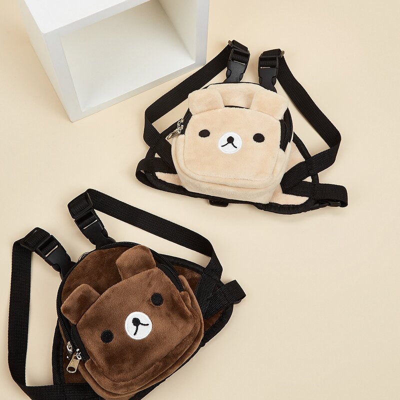 

1pc Random Color Cartoon Bear Pet Backpack, Multicolor
