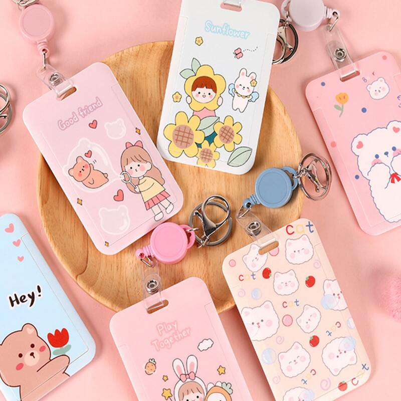 

1pc Cartoon Random Lanyard Card Holder, Multicolor