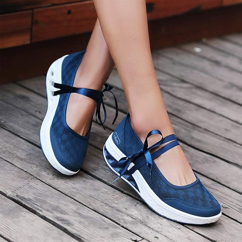 

Bow Tie Air Cushion Sneakers, Blue