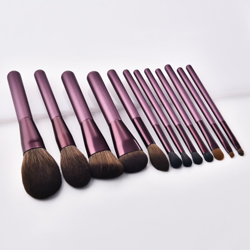 

12pcs Makeup Brush Set, Purple