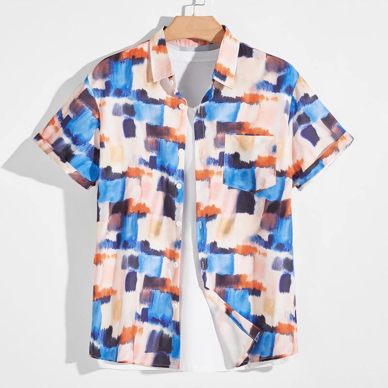 

Guys Tie Dye Shirt, Multicolor