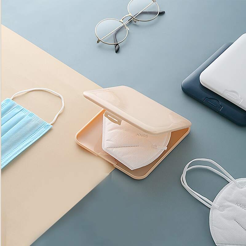 

1pc Face Mask Storage Box, Multicolor
