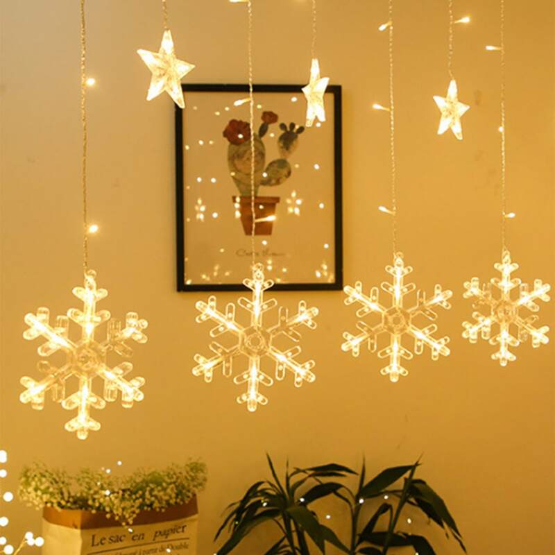 

3.5M Snowflake Design Bulb String Light, White