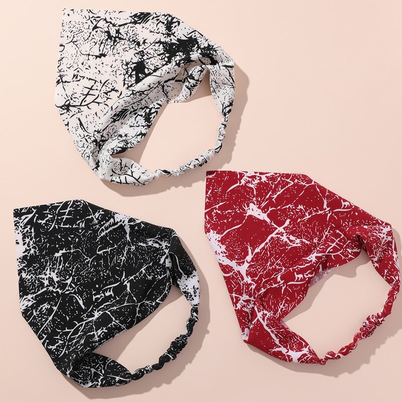

3pcs Graphic Headband, Multicolor