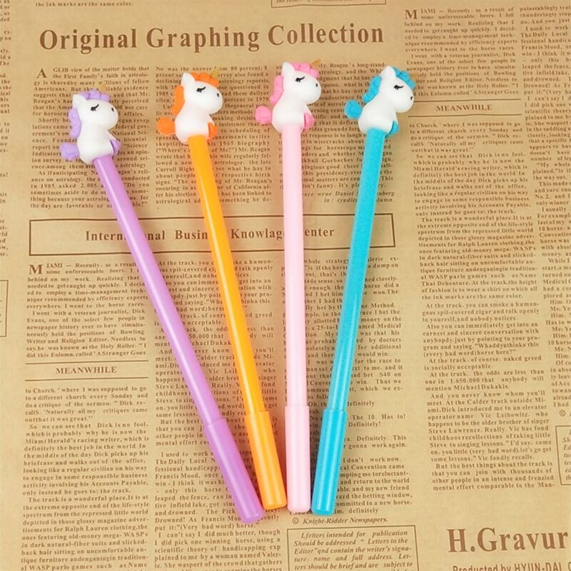 

4pcs Random Unicorn Decor Gel Pen, Multicolor