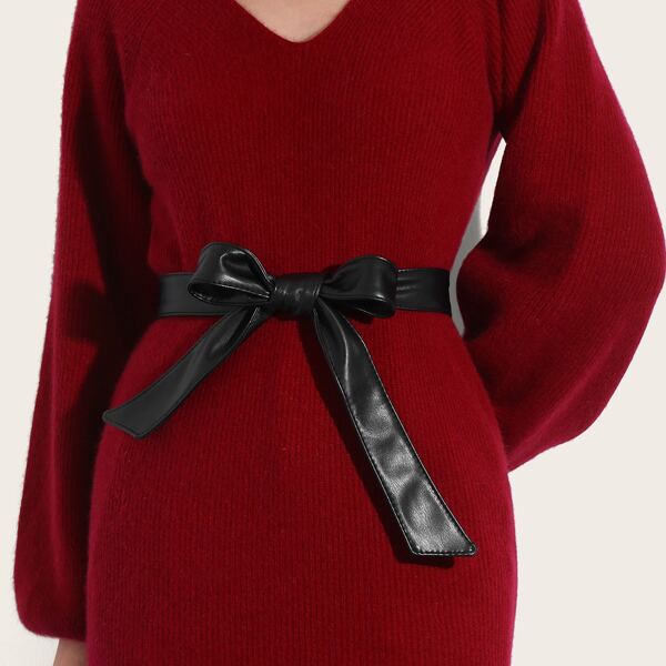 

Simple Black PU Belt