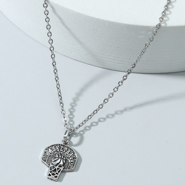

Men Basketball Charm Necklace, Silver