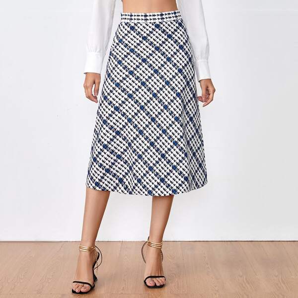 

All Over Print A-line Skirt, Multicolor