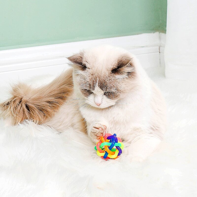 

Colorful Bell Pet Sound Toy, Multicolor