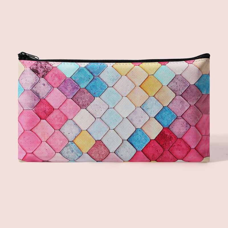 

Color Block Makeup Bag, Multicolor