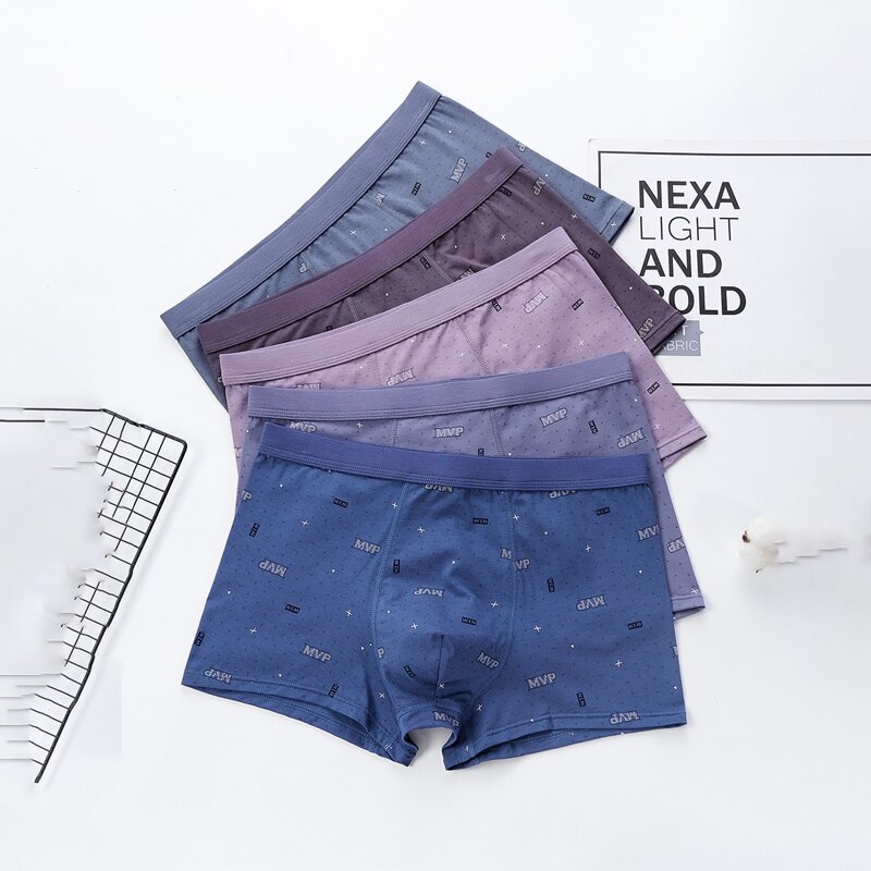 

Guys 5 Pack Letter Graphic Boxer Brief, Multicolor