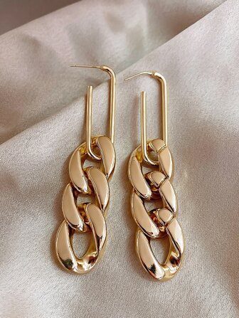 أقراط متدلي بتصميم سلسلة