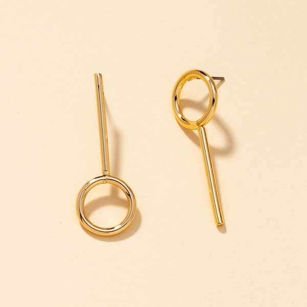 

Round Stud Earrings, Gold
