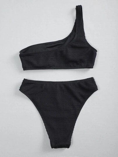 shein black and white swimsuit