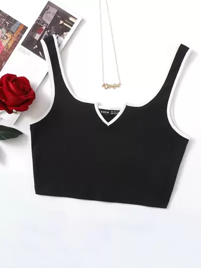 Top tank de cuello V