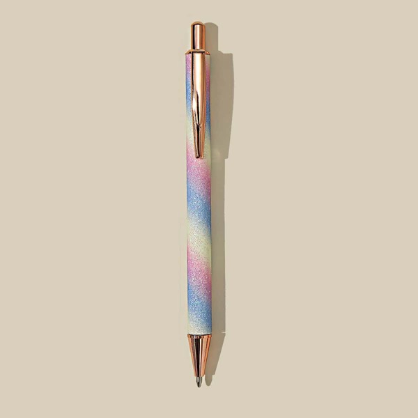 

1шт блестящая шариковая ручка, Чёрный