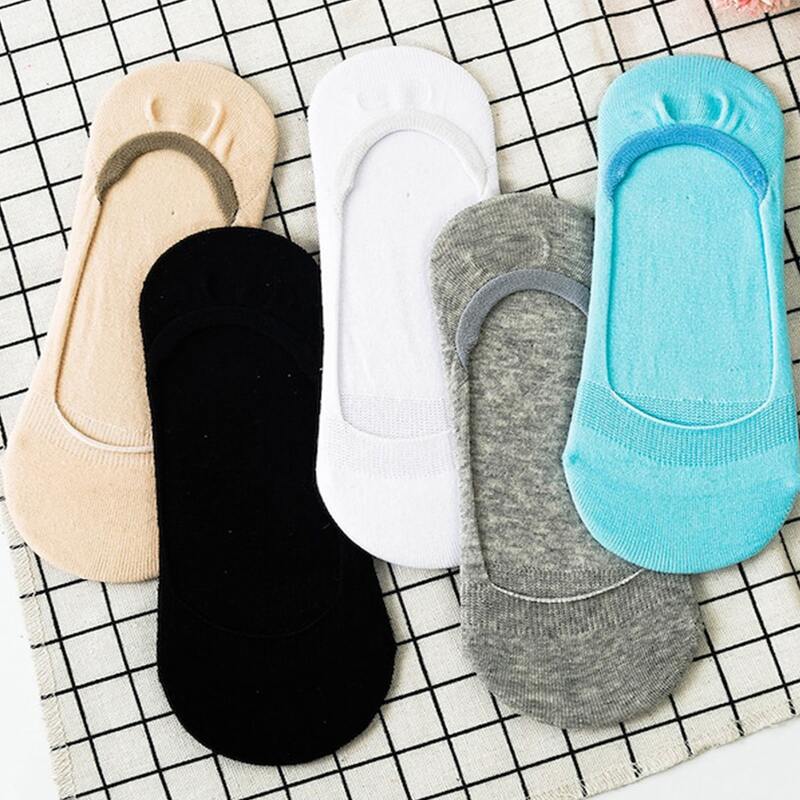 

5pairs Invisible Socks, Multicolor