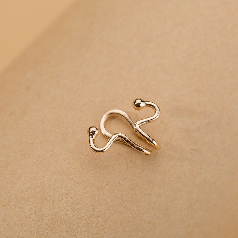 

1pc Curve Ear Cuff, Gold