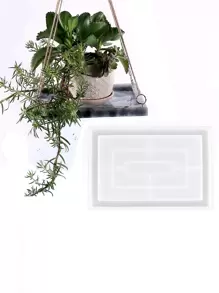 1pc Storage Tray Epoxy Mold - White - View 1