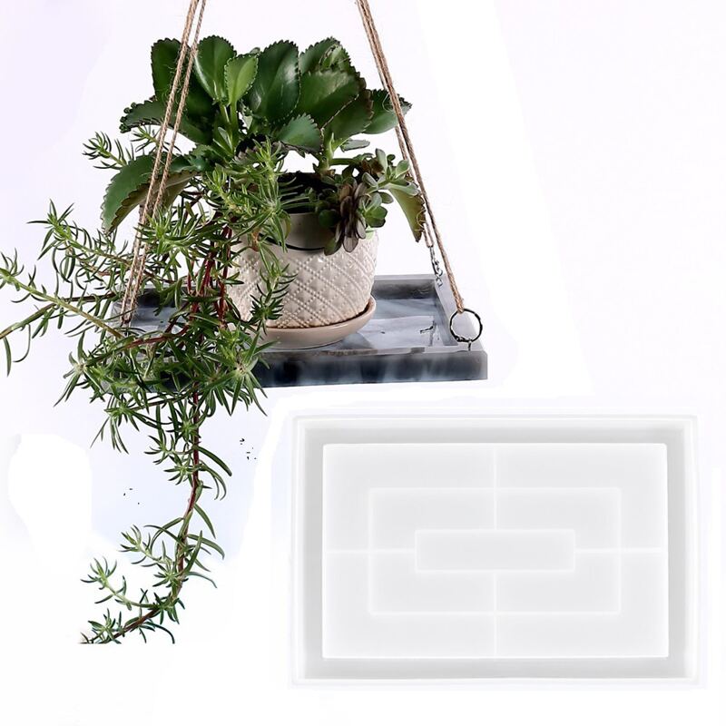 

1pc Storage Tray Epoxy Mold, White