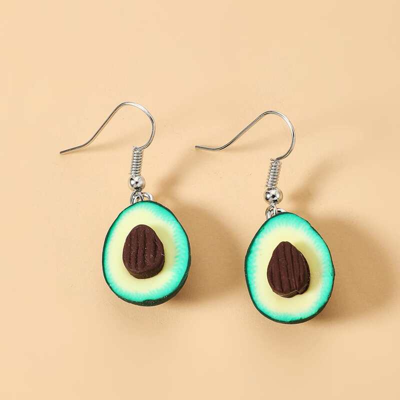 

Avocado Drop Earrings, Green