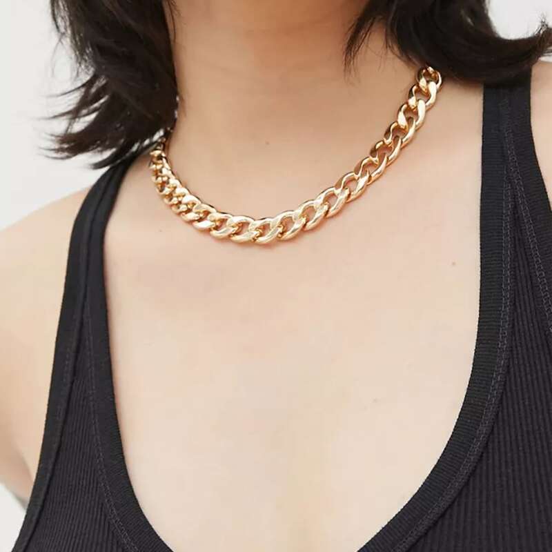 

Chunky Chain Necklace, Gold