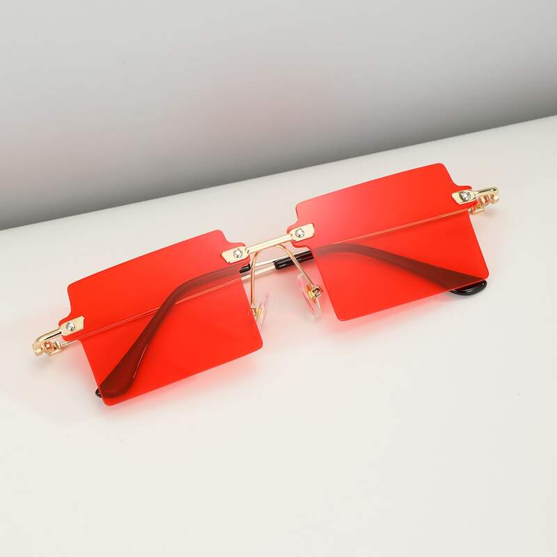 

Rimless Metal Frame Sunglasses