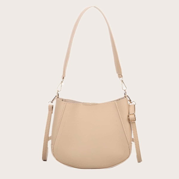 

Plain Shoulder Bag, Khaki