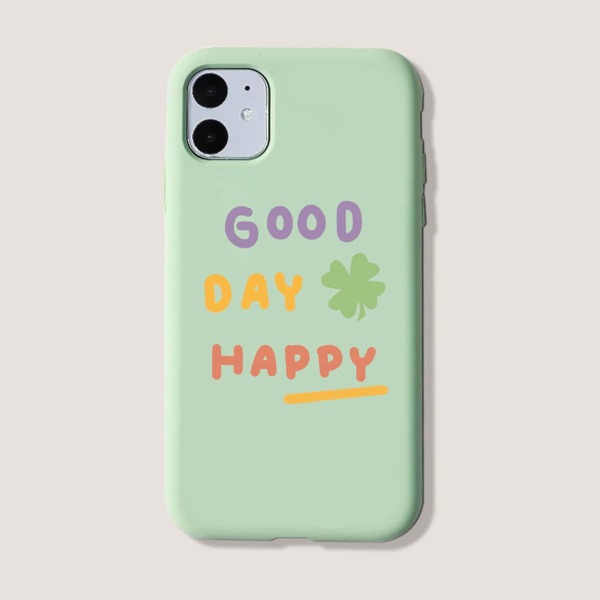 

Letter Graphic iPhone Case, Green