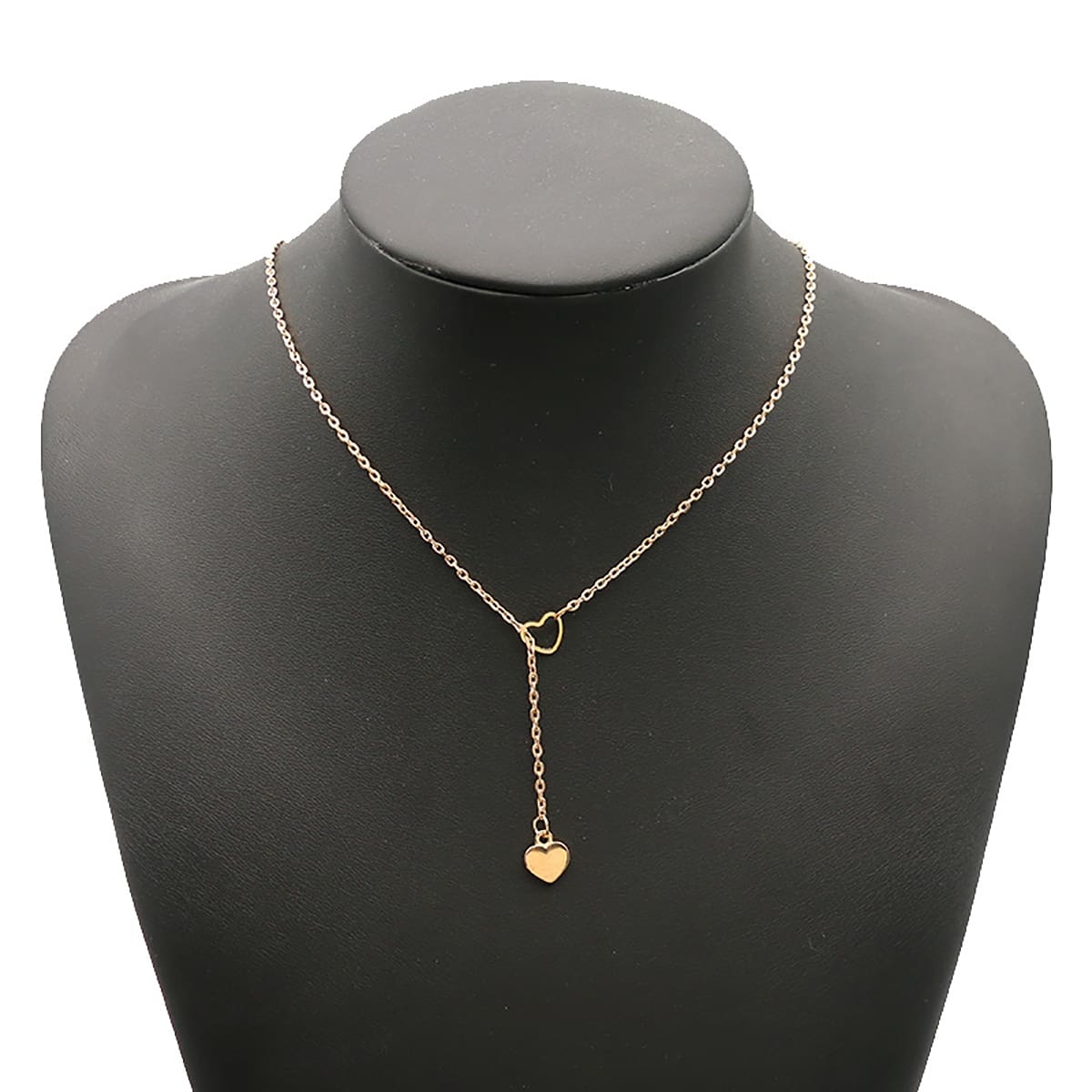 

Heart Y Lariat Necklace, Gold