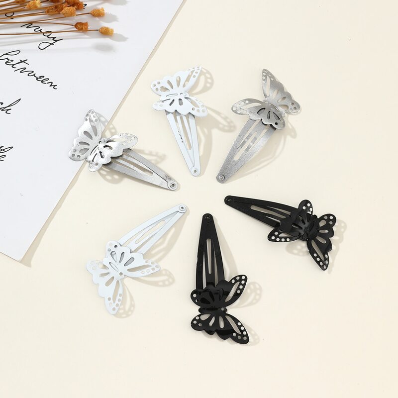 

6pcs Butterfly Hair Clip, Multicolor